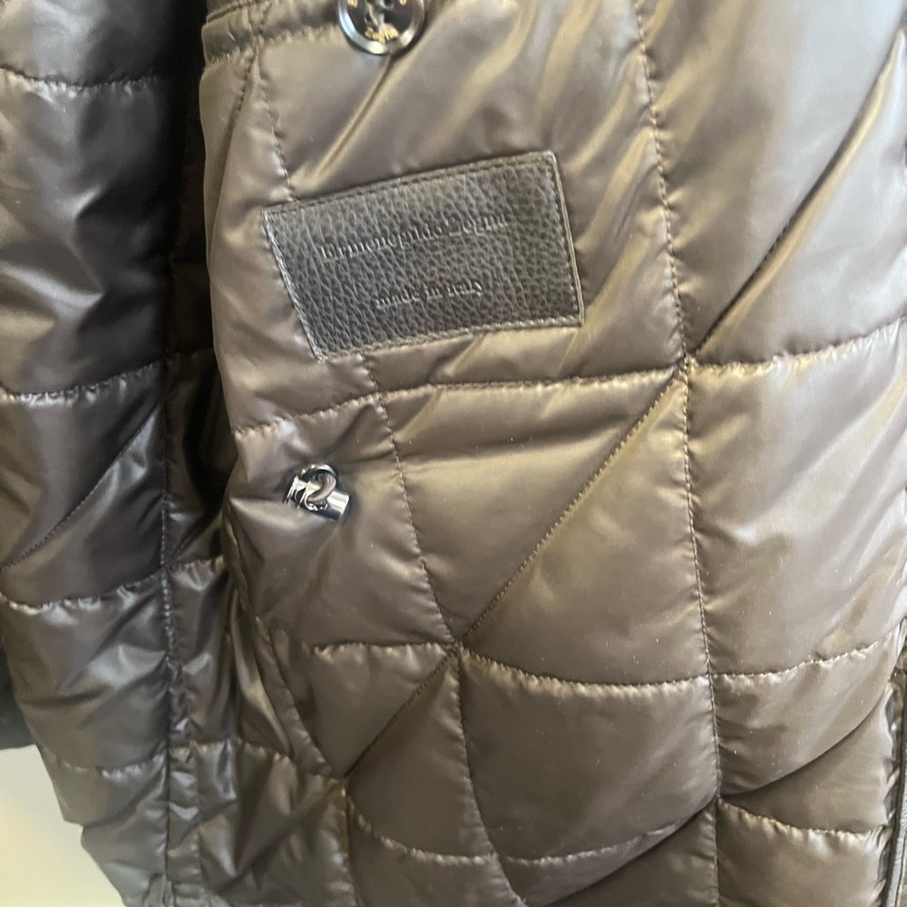 Ermenegildo Zegna vintage Brown Military Field Jacket with Quilted Liner - Picture 9 of 16